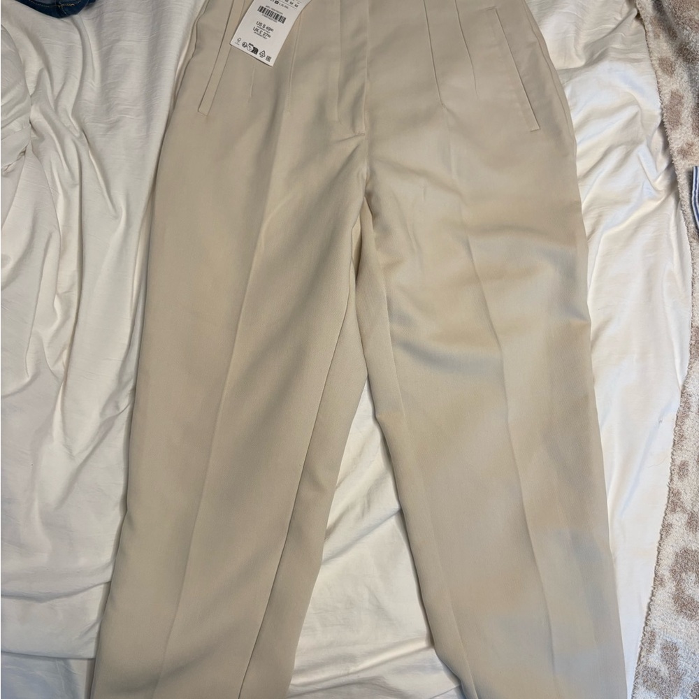 Zara Cream women's Pants